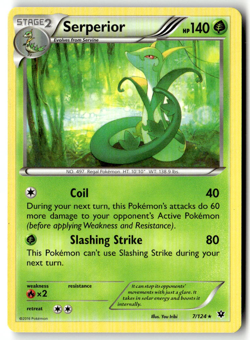 Front of Serperior 7/124 from XY - Fates Collide