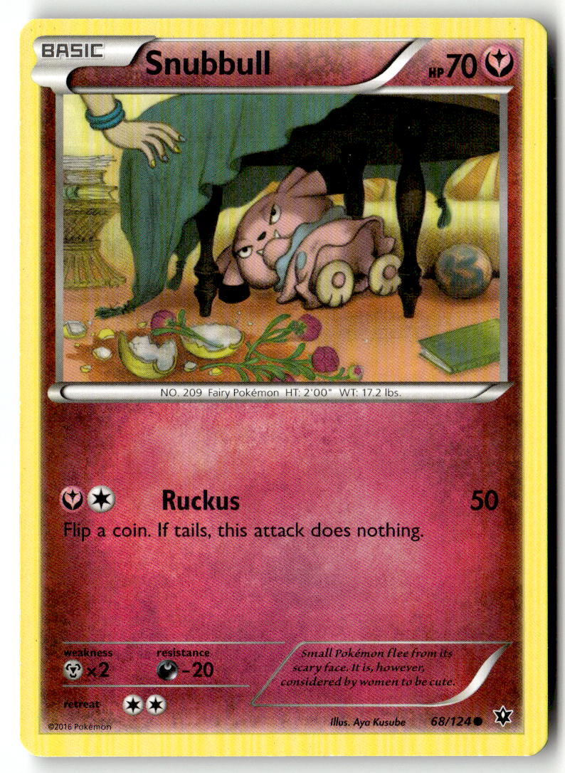 Front of Snubbull 68/124 from XY - Fates Collide