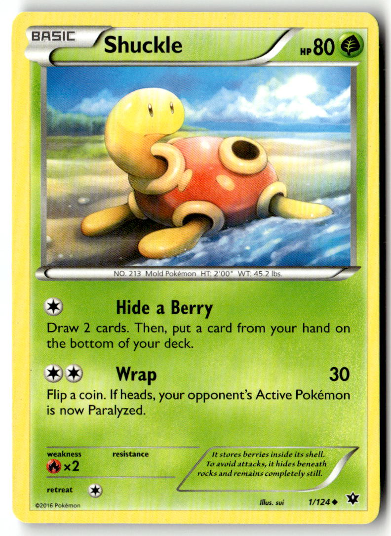 Front of Shuckle 1/124 from XY - Fates Collide