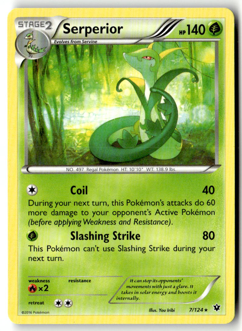 Front of Serperior 7/124 from XY - Fates Collide