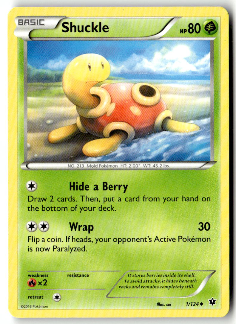 Front of Shuckle 1/124 from XY - Fates Collide