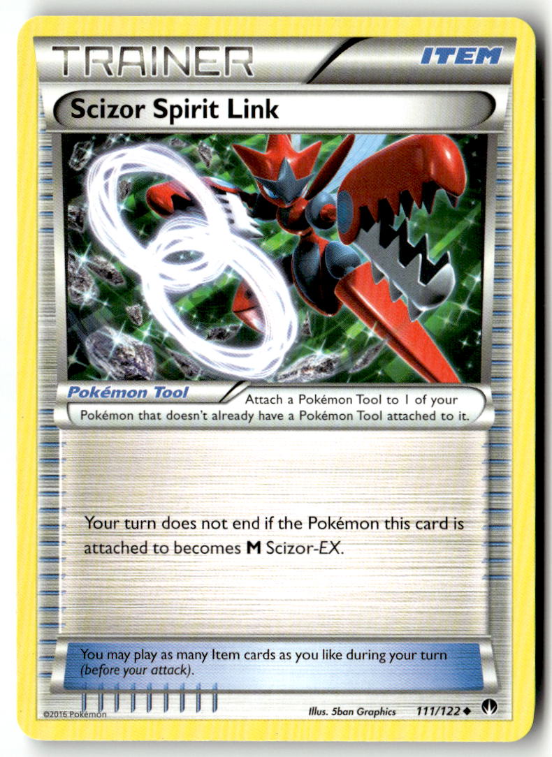 Front of Scizor Spirit Link 111/122 from XY - BREAKpoint