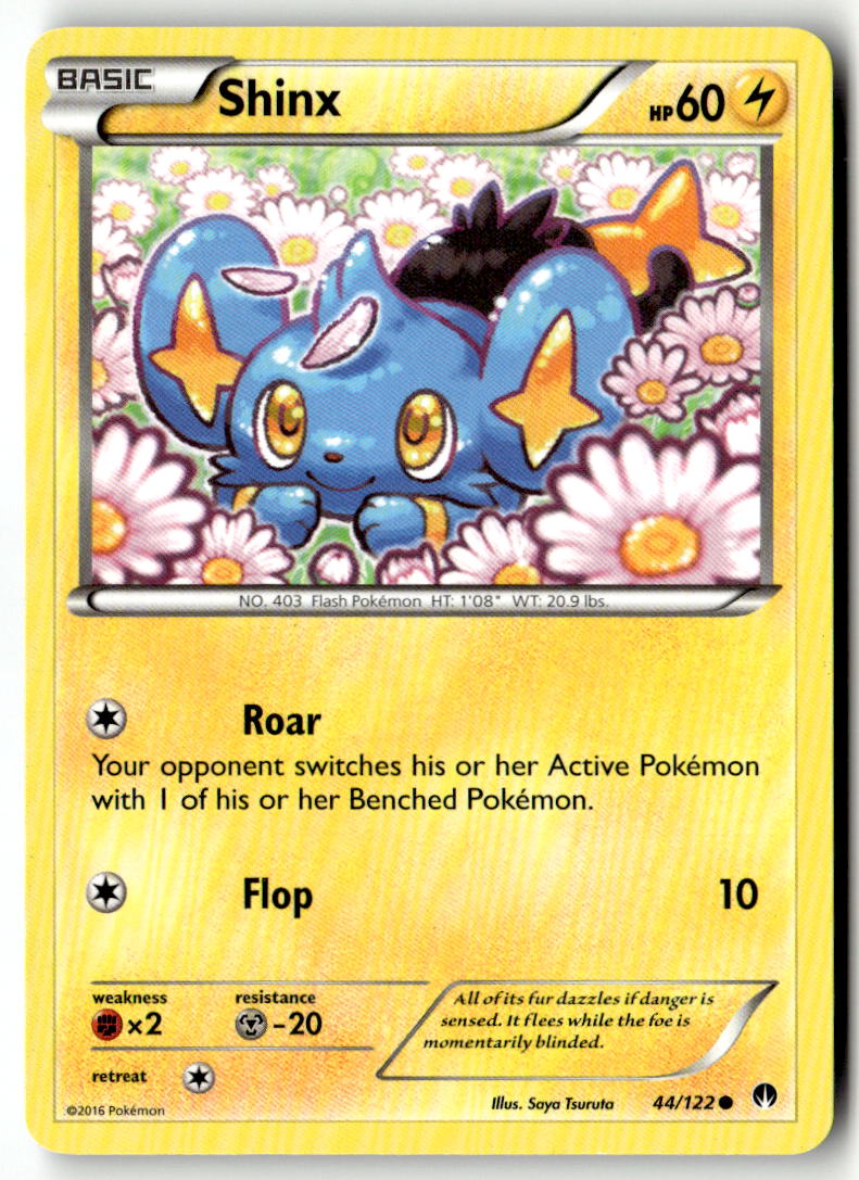 Front of Shinx 44/122 from XY - BREAKpoint