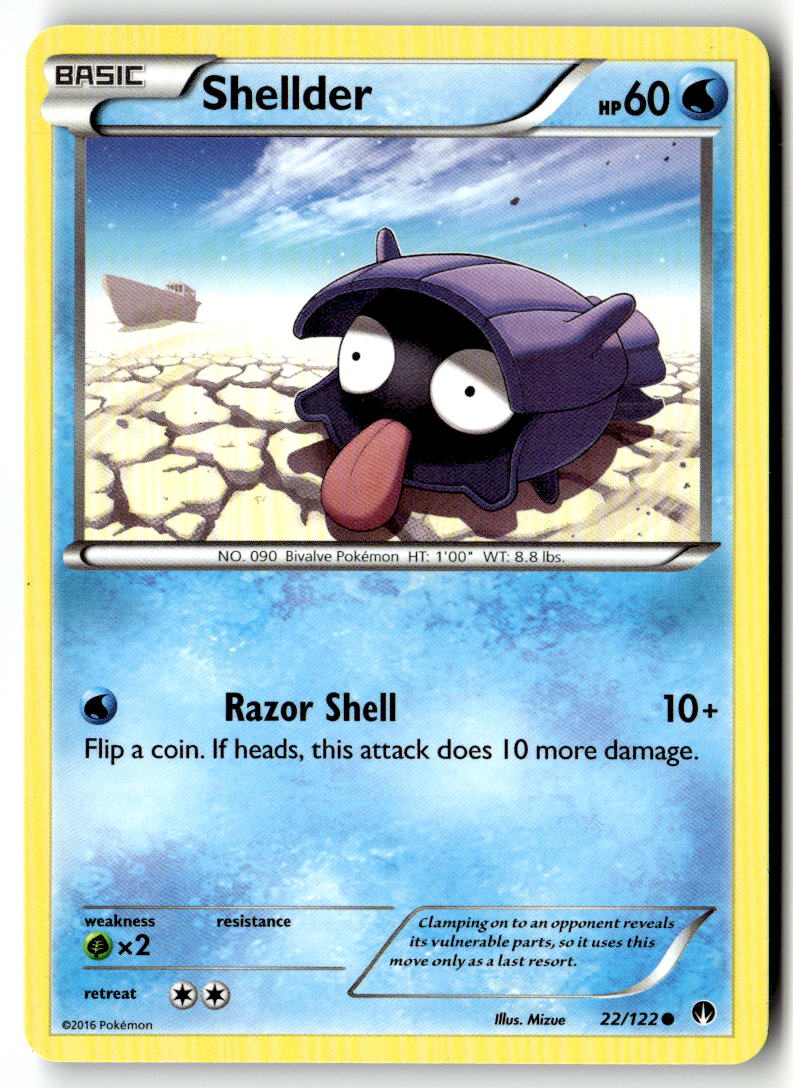 Front of Shellder (22) 22/122 from XY - BREAKpoint