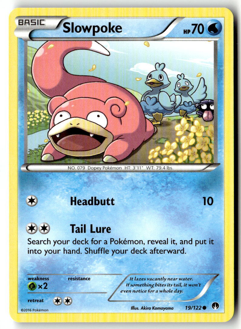 Front of Slowpoke 19/122 from XY - BREAKpoint