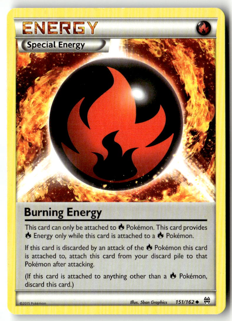 Front of Burning Energy 151/162 from XY - BREAKthrough