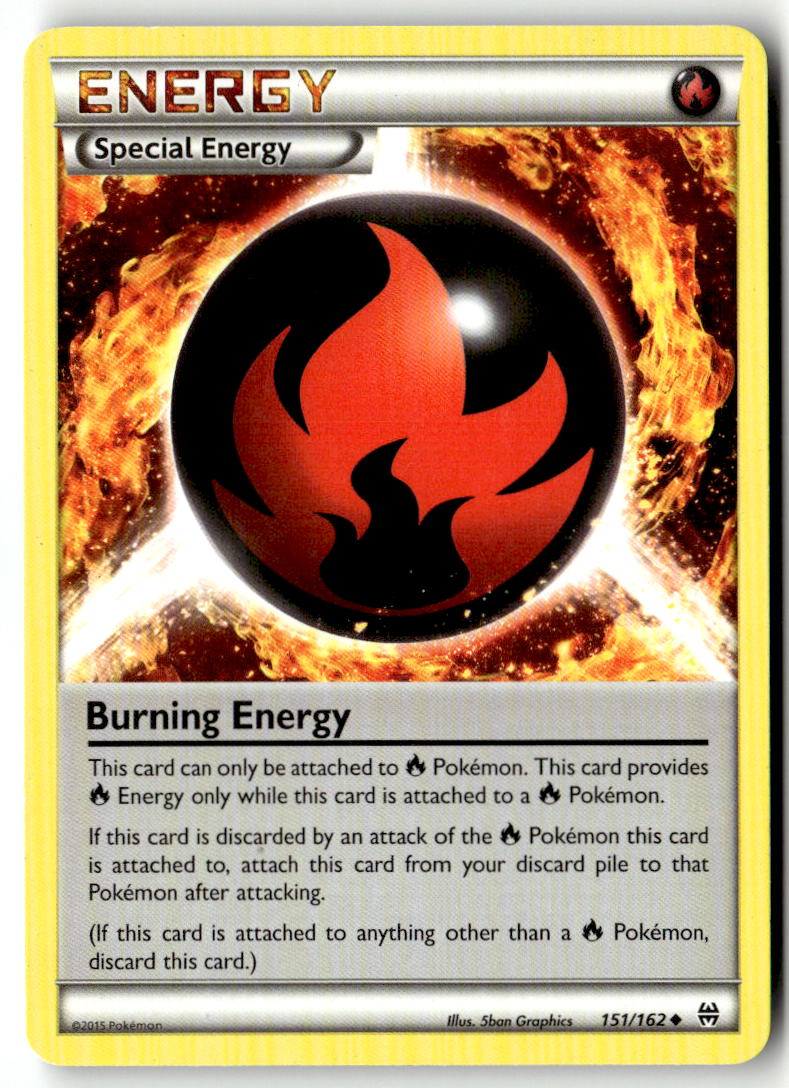 Front of Burning Energy 151/162 from XY - BREAKthrough