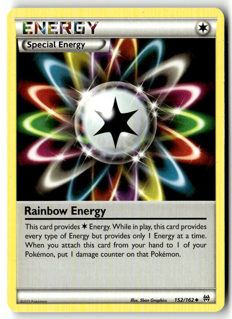 Front of Rainbow Energy 152/162 from XY - BREAKthrough