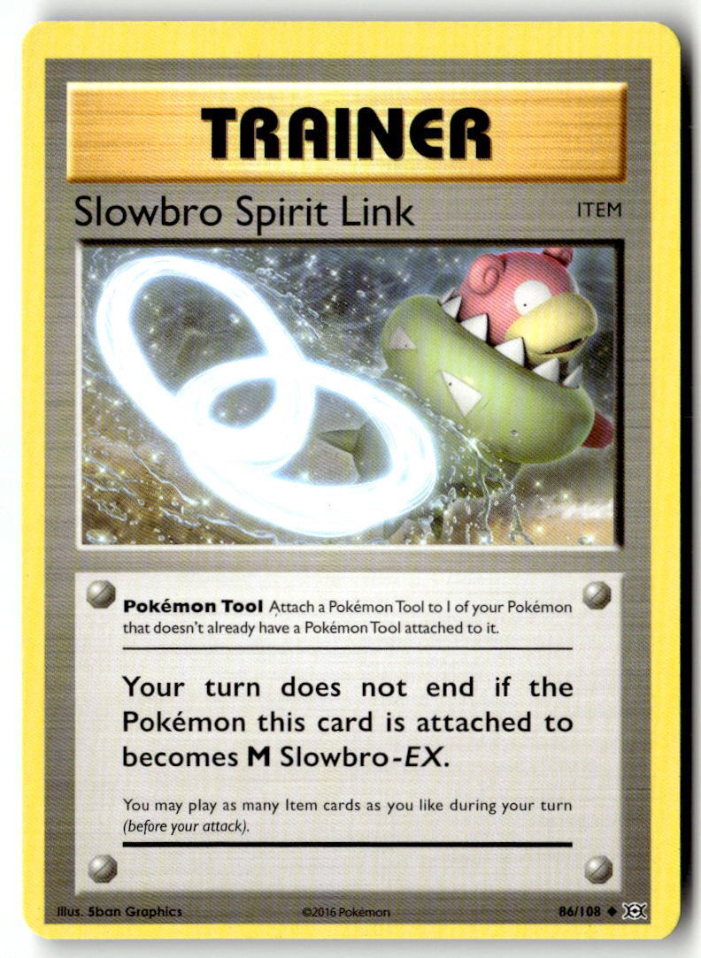 Front of Slowbro Spirit Link 86/108 from XY - Evolutions