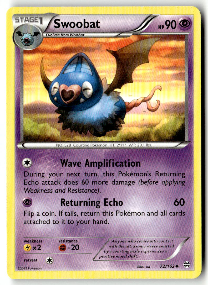 Front of Swoobat 72/162 from XY - BREAKthrough
