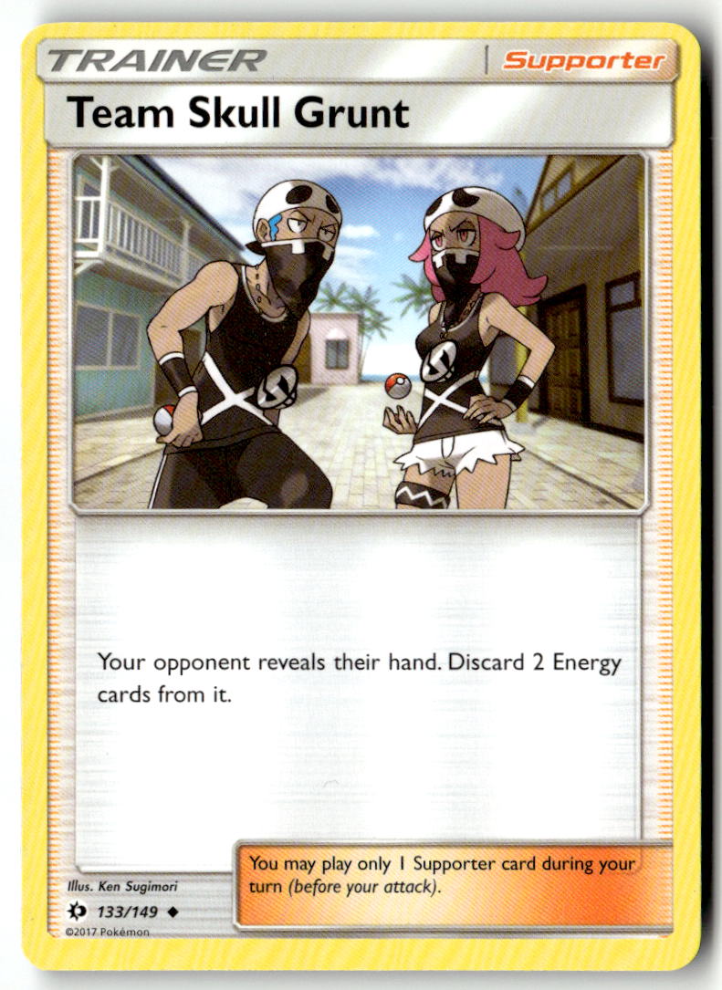 Front of Team Skull Grunt 133/149 from SM Base Set
