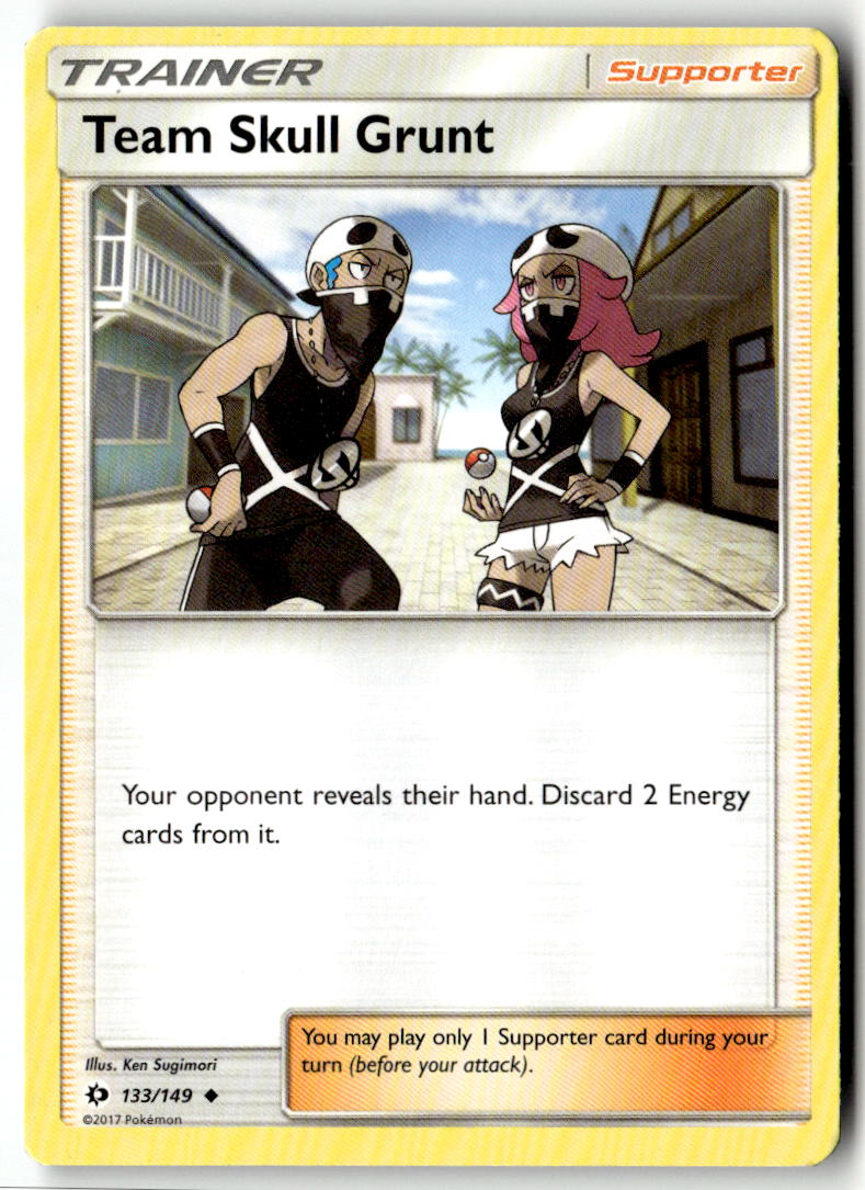 Front of Team Skull Grunt 133/149 from SM Base Set