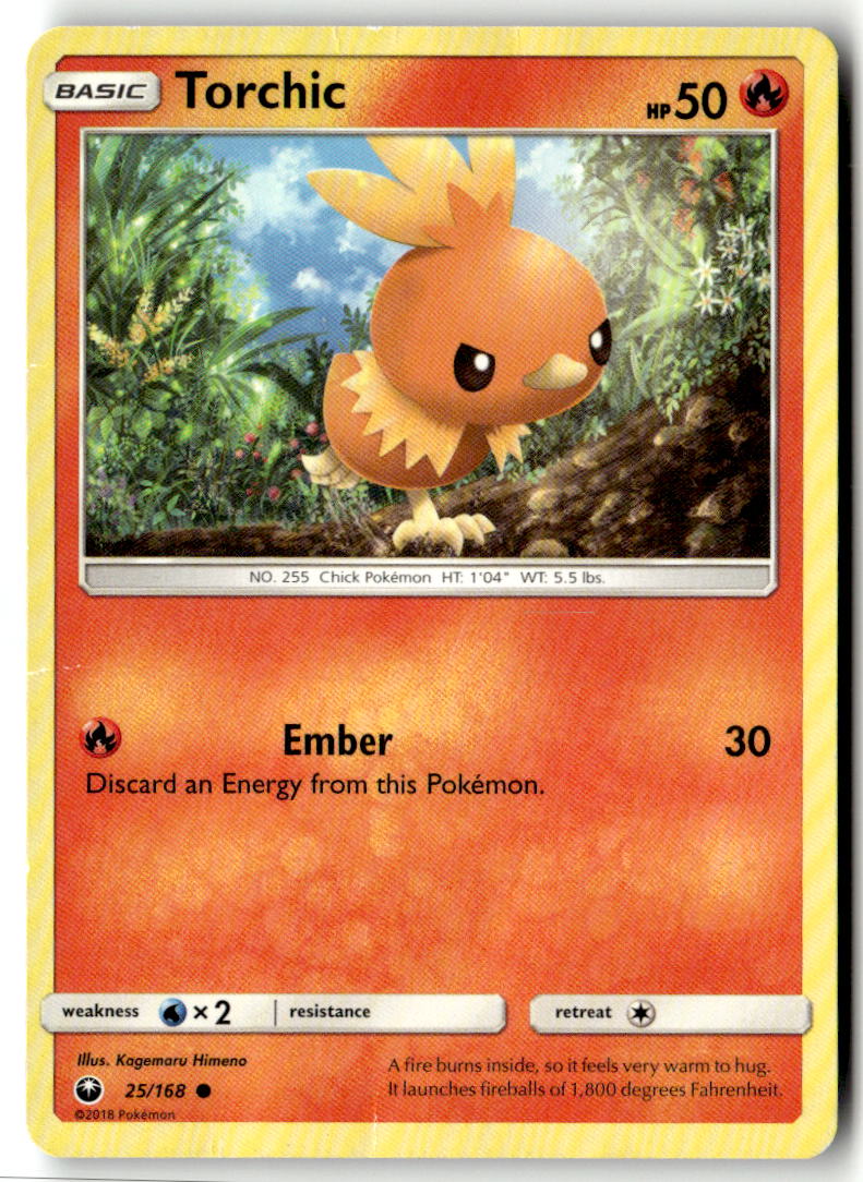 Front of Torchic (25) 25/168 from SM - Celestial Storm