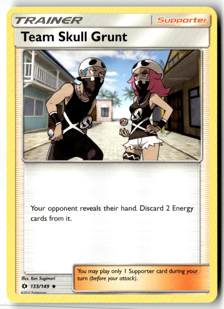 Front of Team Skull Grunt 133/149 from SM Base Set
