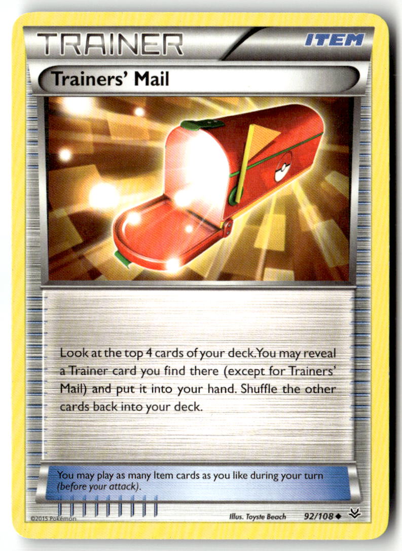 Front of Trainers' Mail 92/108 from XY - Roaring Skies
