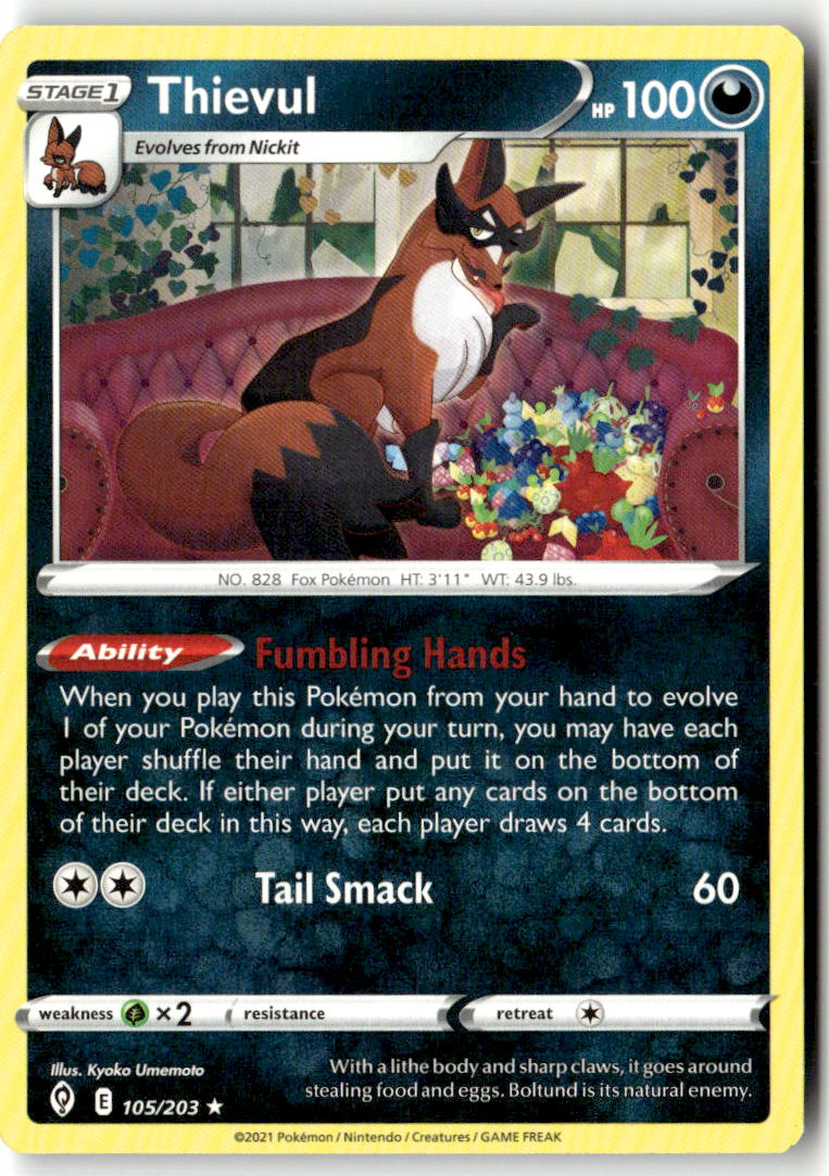 Front of Thievul 105/203 from Evolving Skies