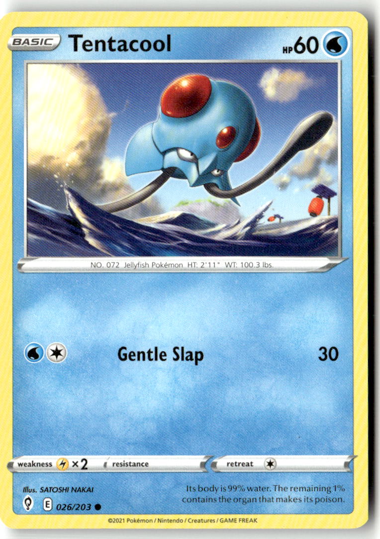 Front of Tentacool 026/203 from Evolving Skies