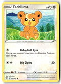 Front of Teddiursa 138/189 from Darkness Ablaze