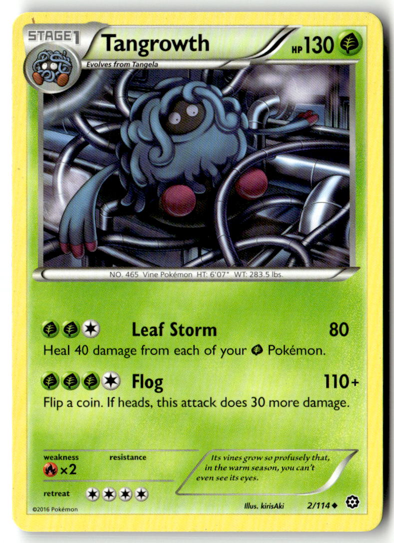 Front of Tangrowth 2/114 from XY - Steam Siege