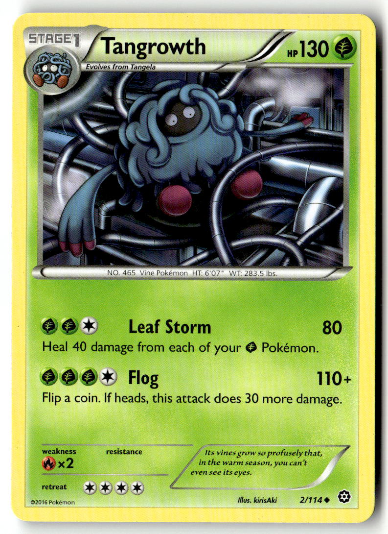 Front of Tangrowth 2/114 from XY - Steam Siege