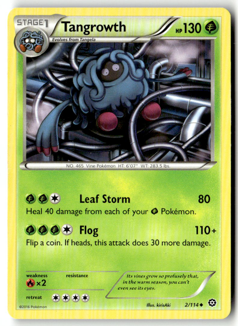 Front of Tangrowth 2/114 from XY - Steam Siege