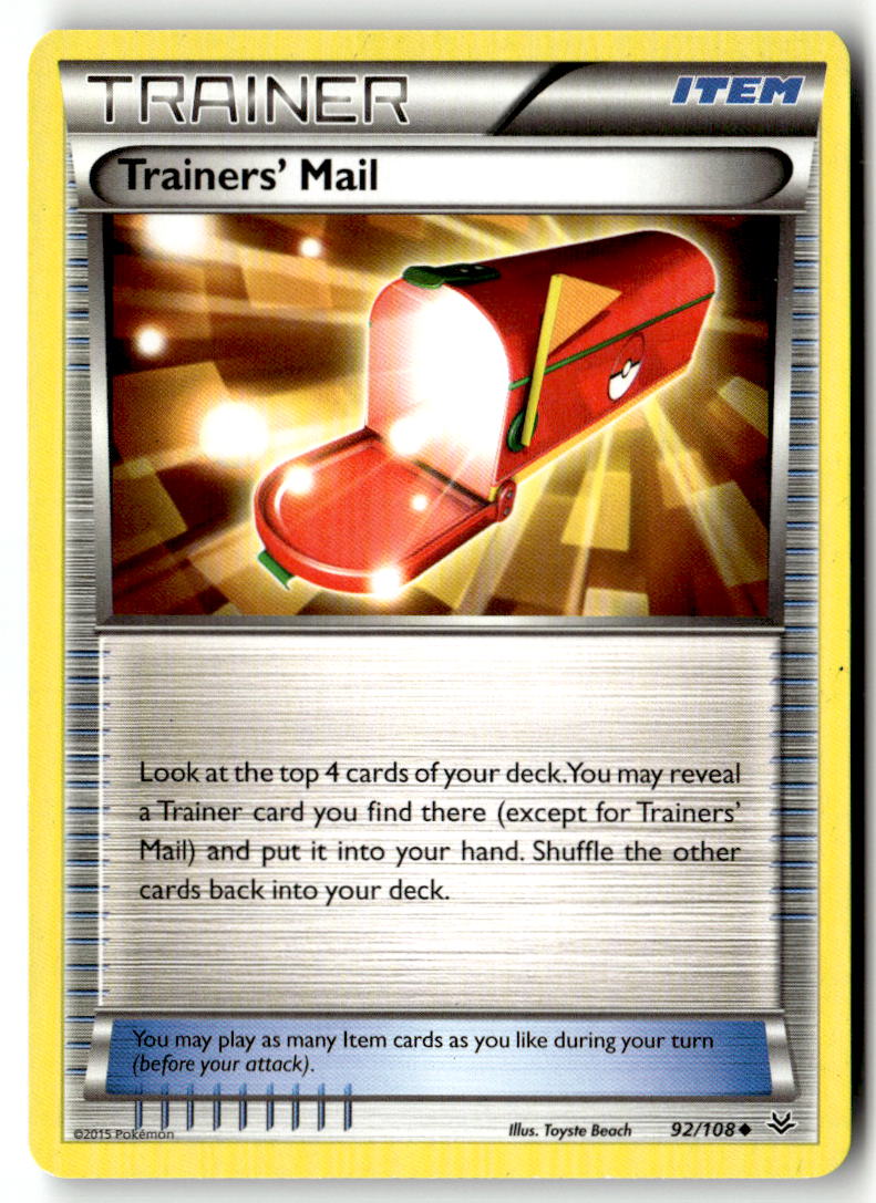 Front of Trainers' Mail 92/108 from XY - Roaring Skies