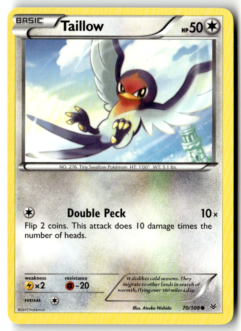 Front of Taillow 70/108 from XY - Roaring Skies