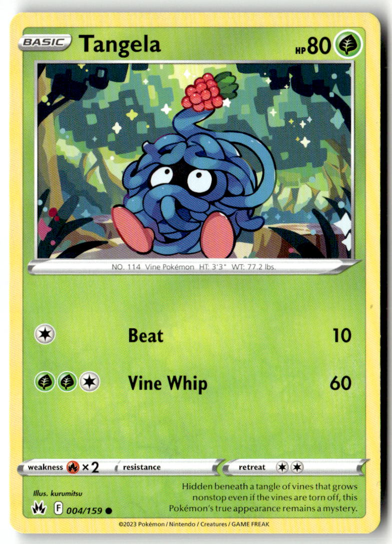 Front of Tangela 004/159 from Crown Zenith