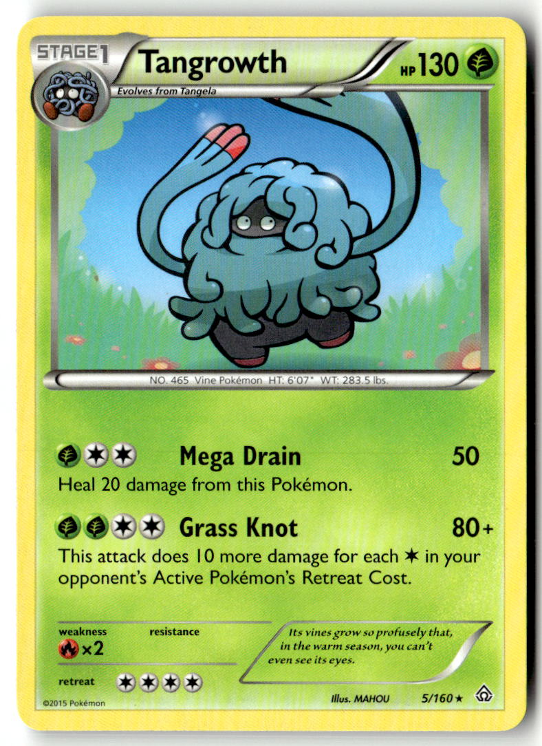 Front of Tangrowth 5/160 from XY - Primal Clash