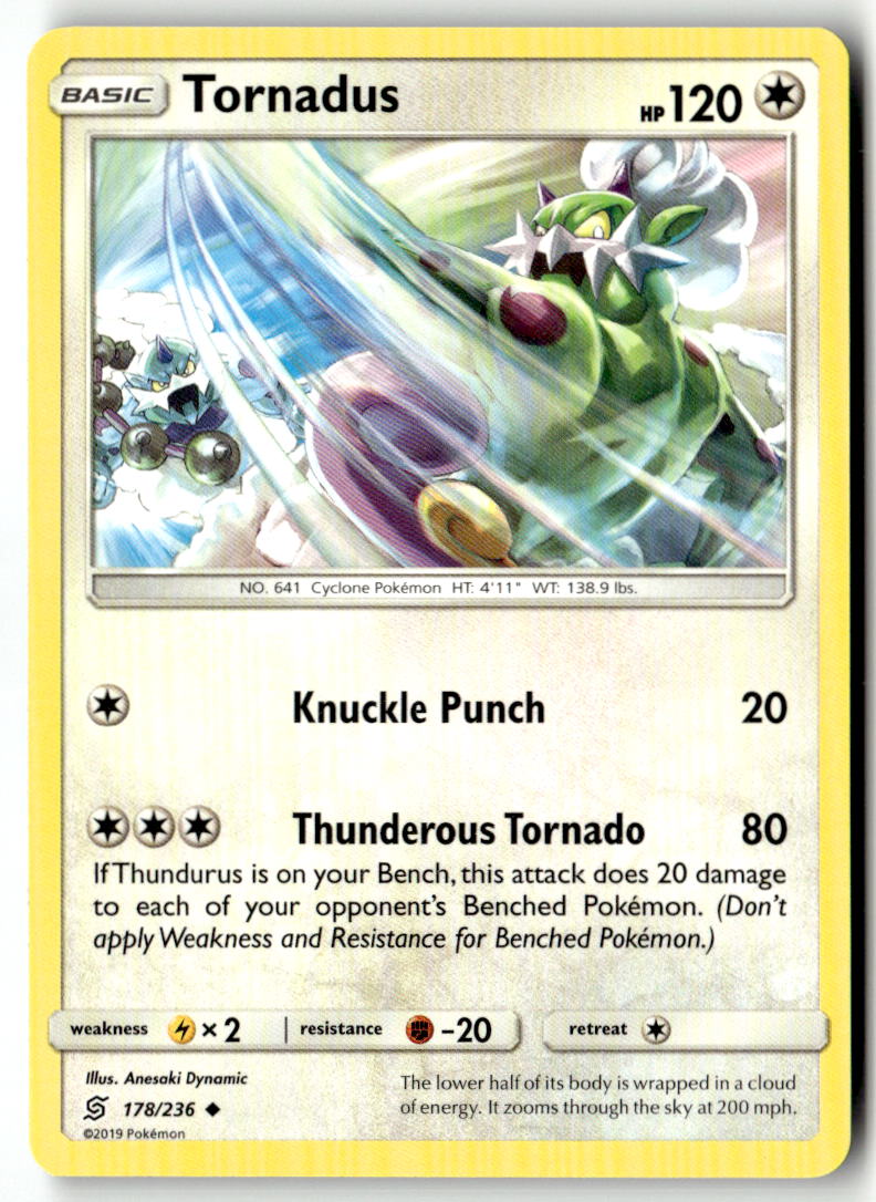 Front of Tornadus 178/236 from SM - Unified Minds