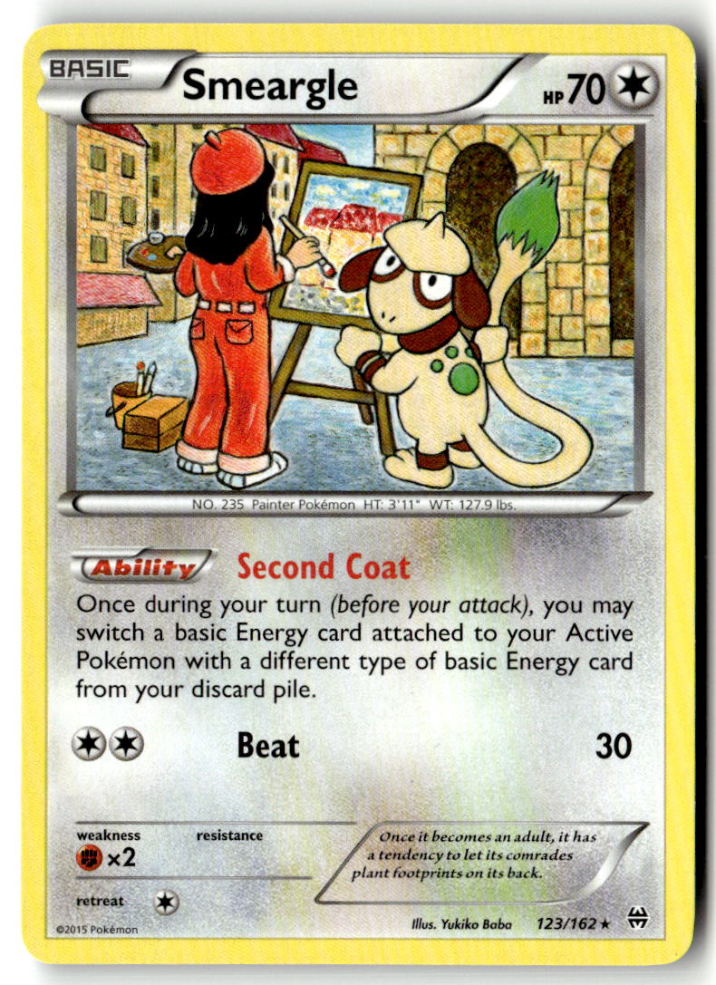 Front of Smeargle 123/162 from XY - BREAKthrough