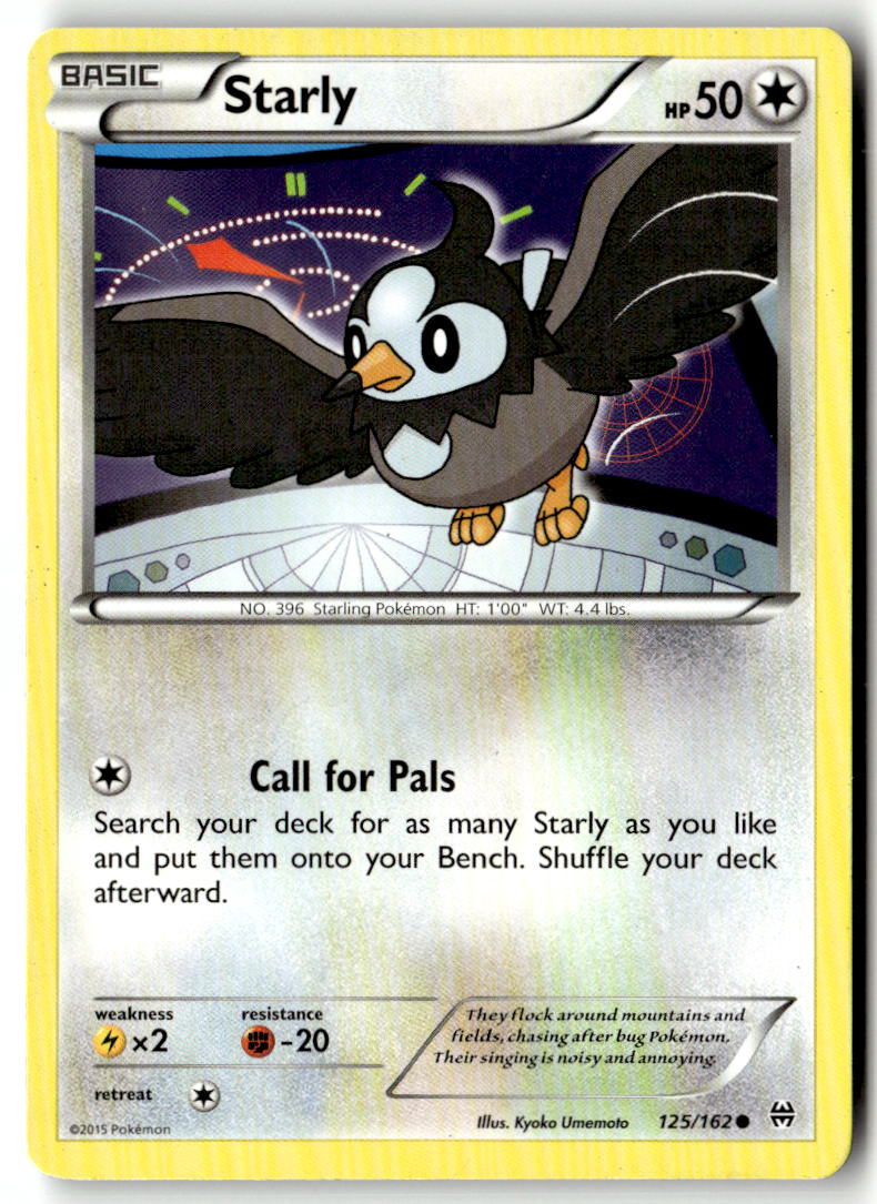 Front of Starly 125/162 from XY - BREAKthrough