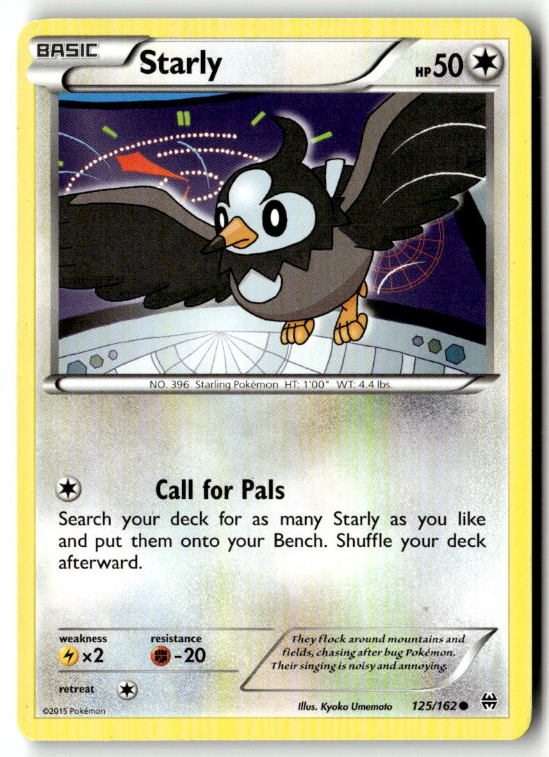 Front of Starly 125/162 from XY - BREAKthrough