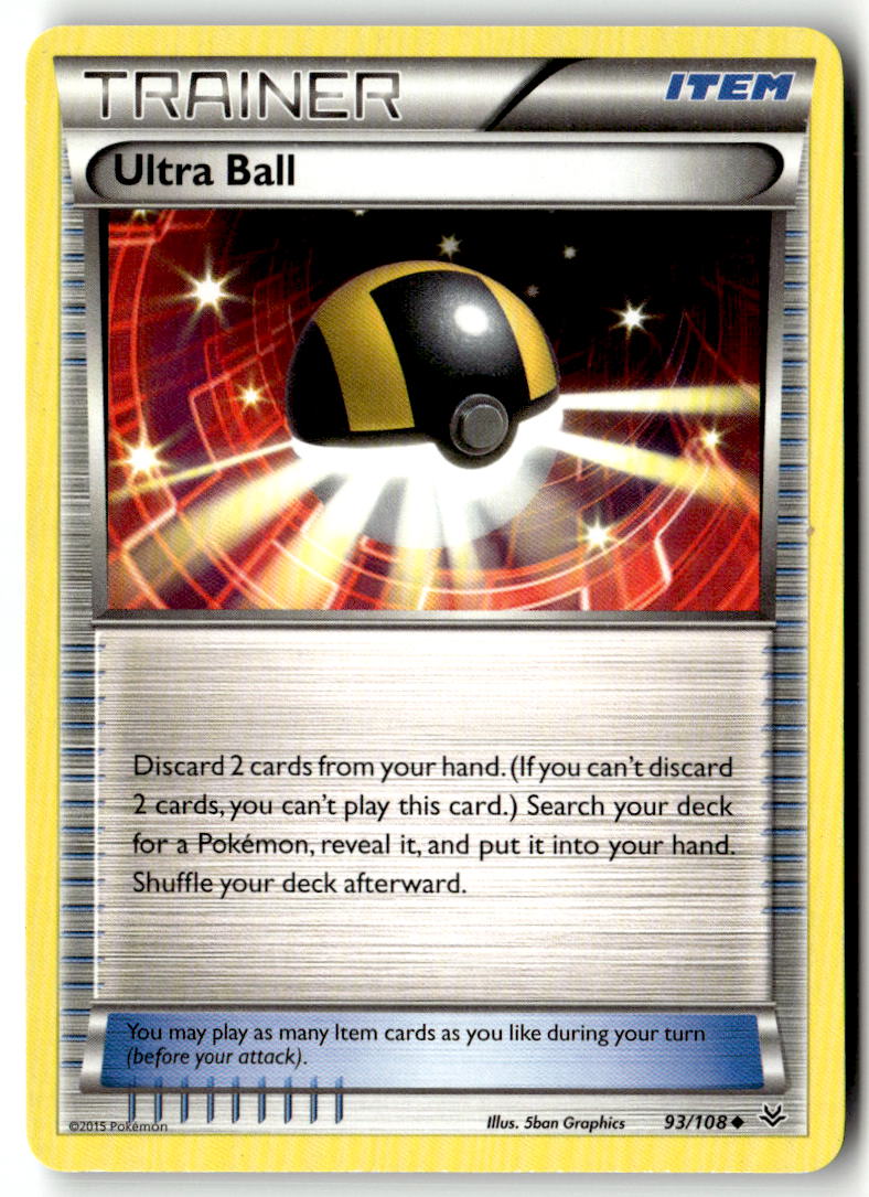 Front of Ultra Ball 93/108 from XY - Roaring Skies