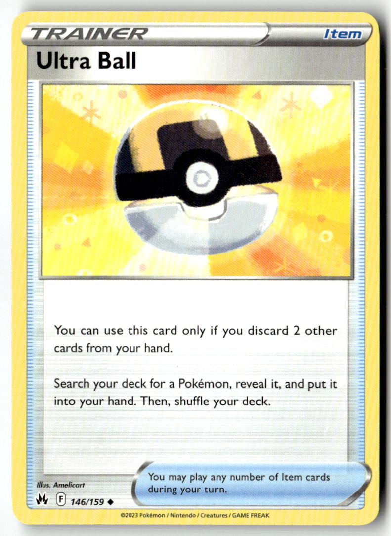 Front of Ultra Ball 146/159 from Crown Zenith