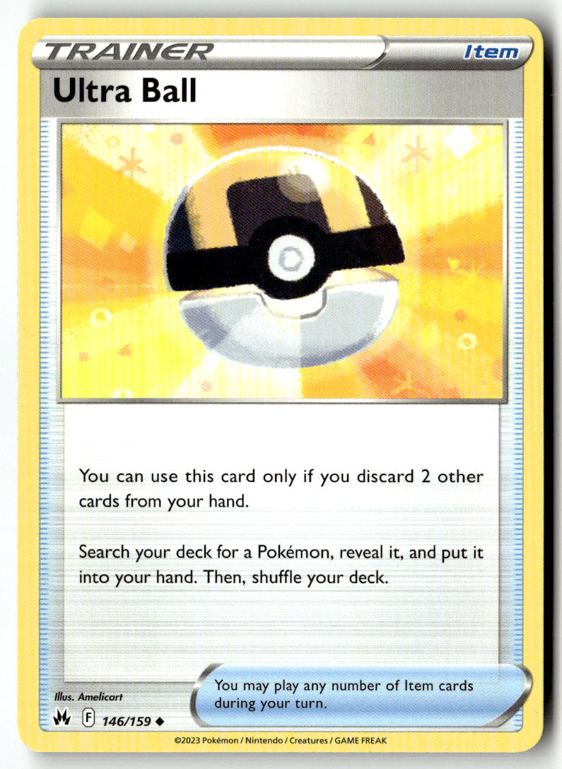 Front of Ultra Ball 146/159 from Crown Zenith