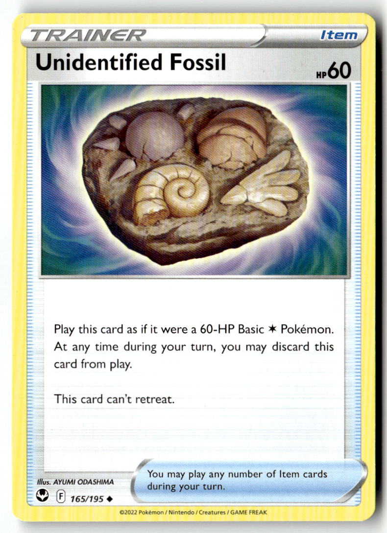 Front of Unidentified Fossil 165/195 from Silver Tempest