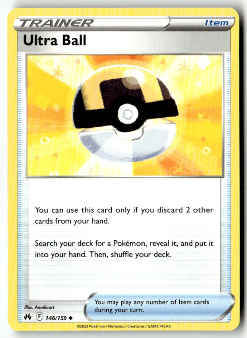 Front of Ultra Ball 146/159 from Crown Zenith