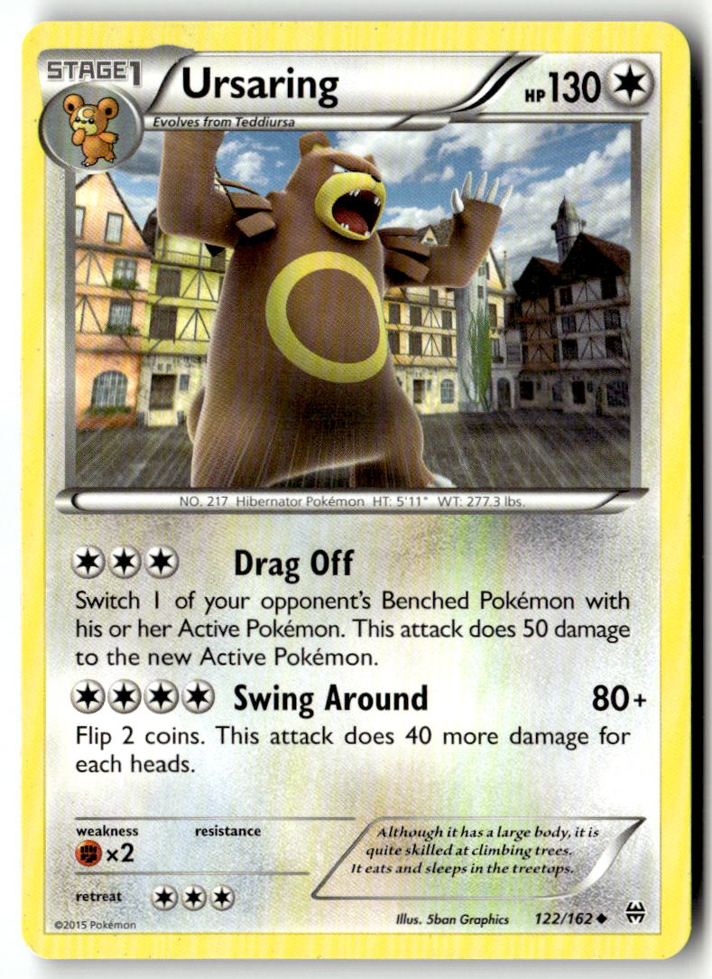 Front of Ursaring 122/162 from XY - BREAKthrough