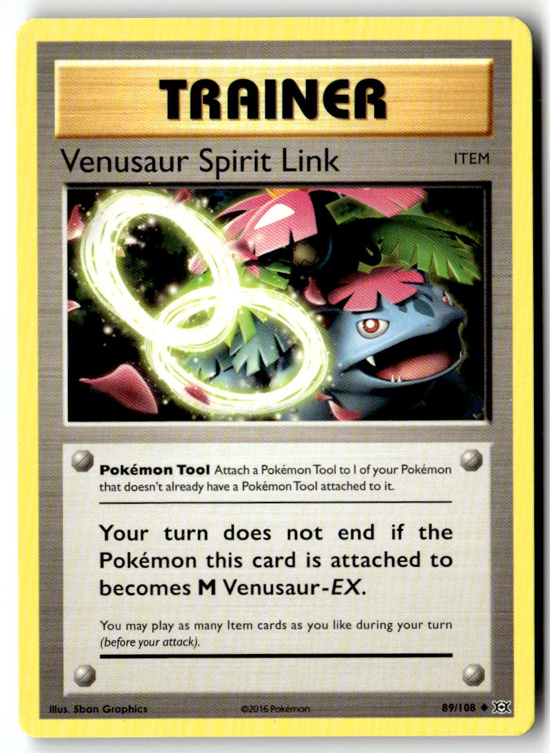 Front of Venusaur Spirit Link 89/108 from XY - Evolutions