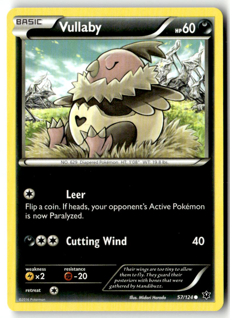 Front of Vullaby 57/124 from XY - Fates Collide