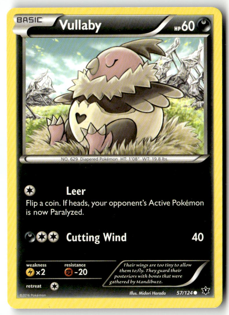 Front of Vullaby 57/124 from XY - Fates Collide