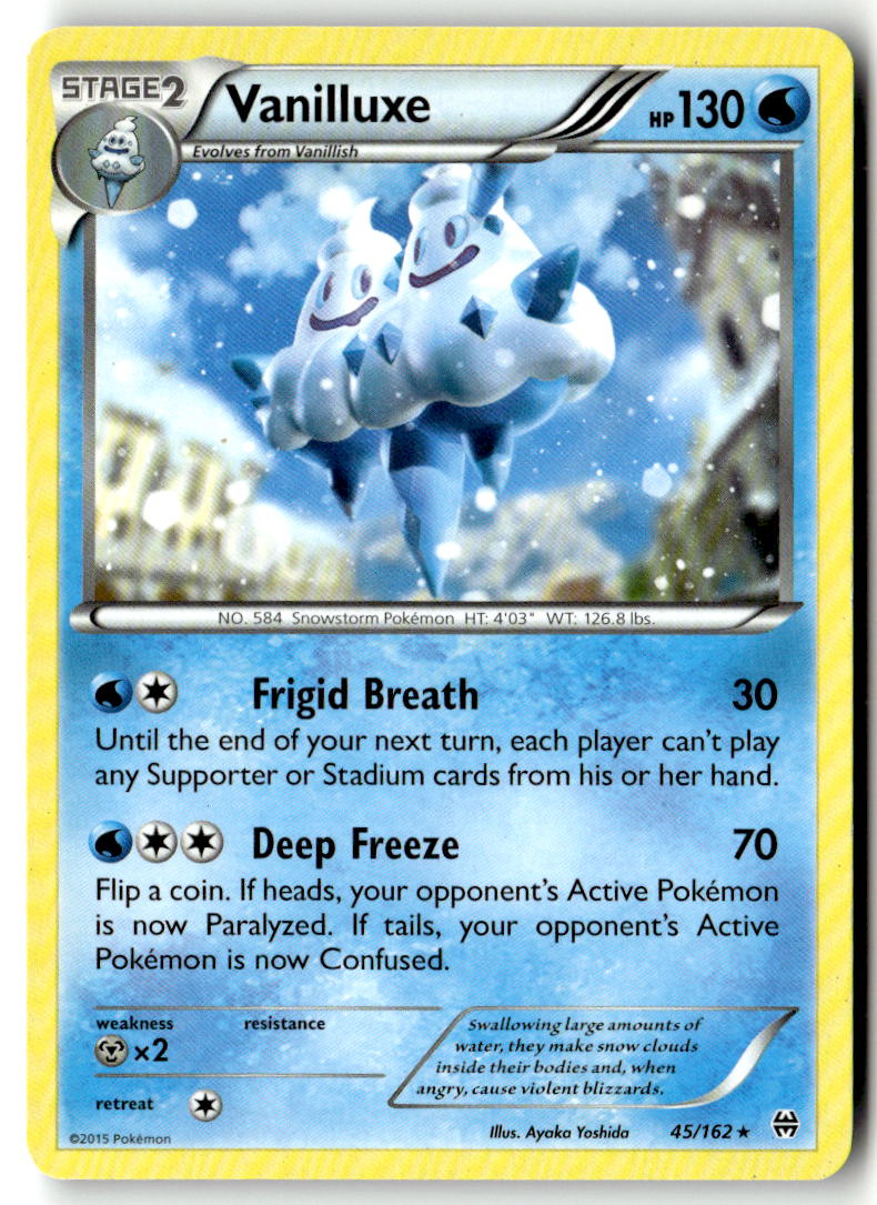 Front of Vanilluxe 45/162 from XY - BREAKthrough