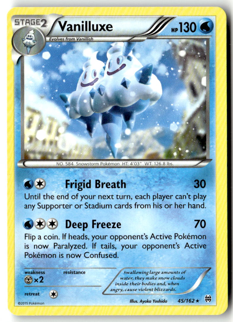Front of Vanilluxe 45/162 from XY - BREAKthrough