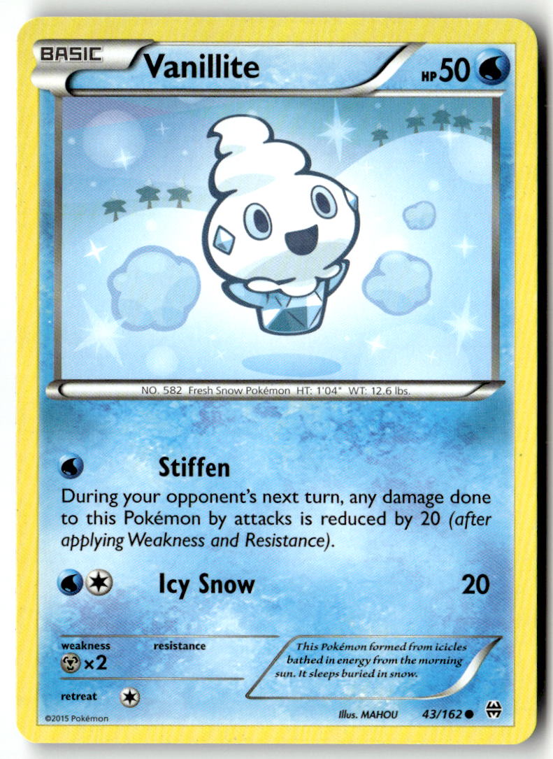 Front of Vanillite 43/162 from XY - BREAKthrough