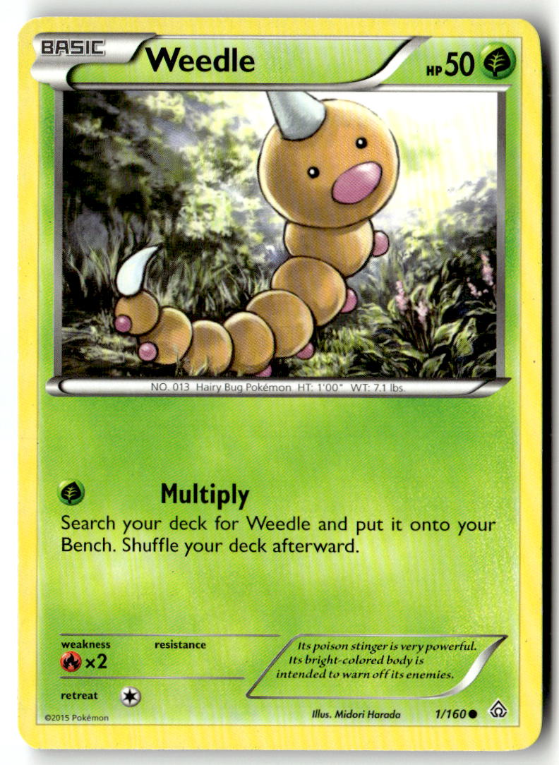 Front of Weedle 1/160 from XY - Primal Clash