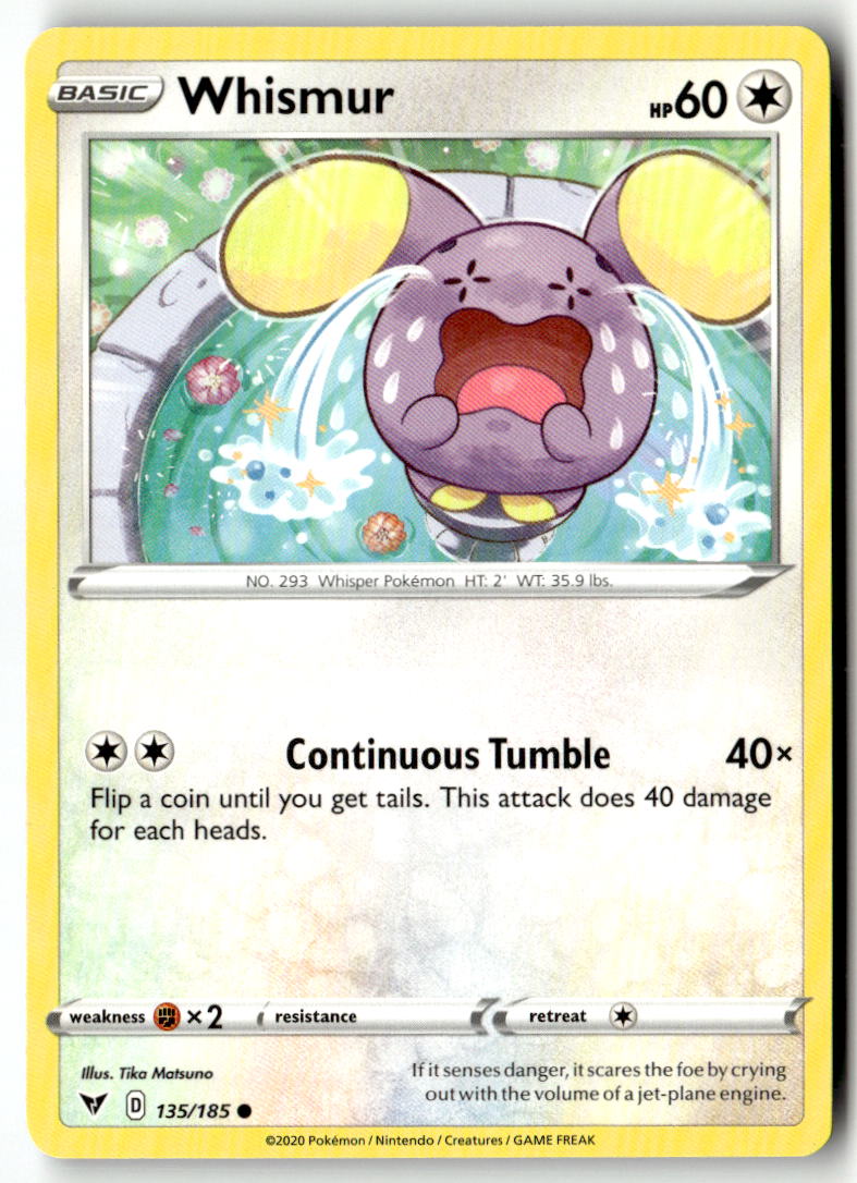 Front of Whismur 135/185 from Vivid Voltage