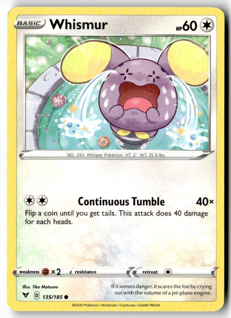Front of Whismur 135/185 from Vivid Voltage
