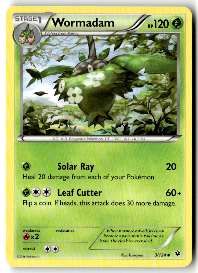 Front of Wormadam (3) 3/124 from XY - Fates Collide