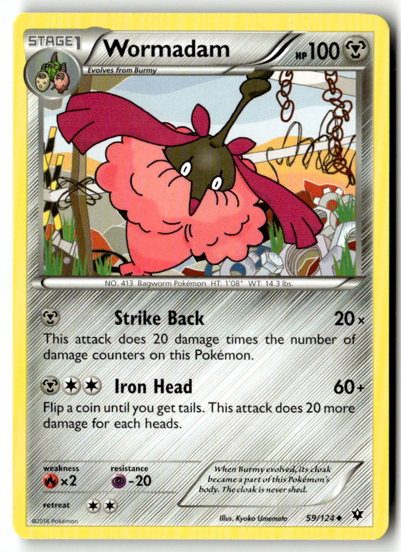Front of Wormadam (59) 59/124 from XY - Fates Collide
